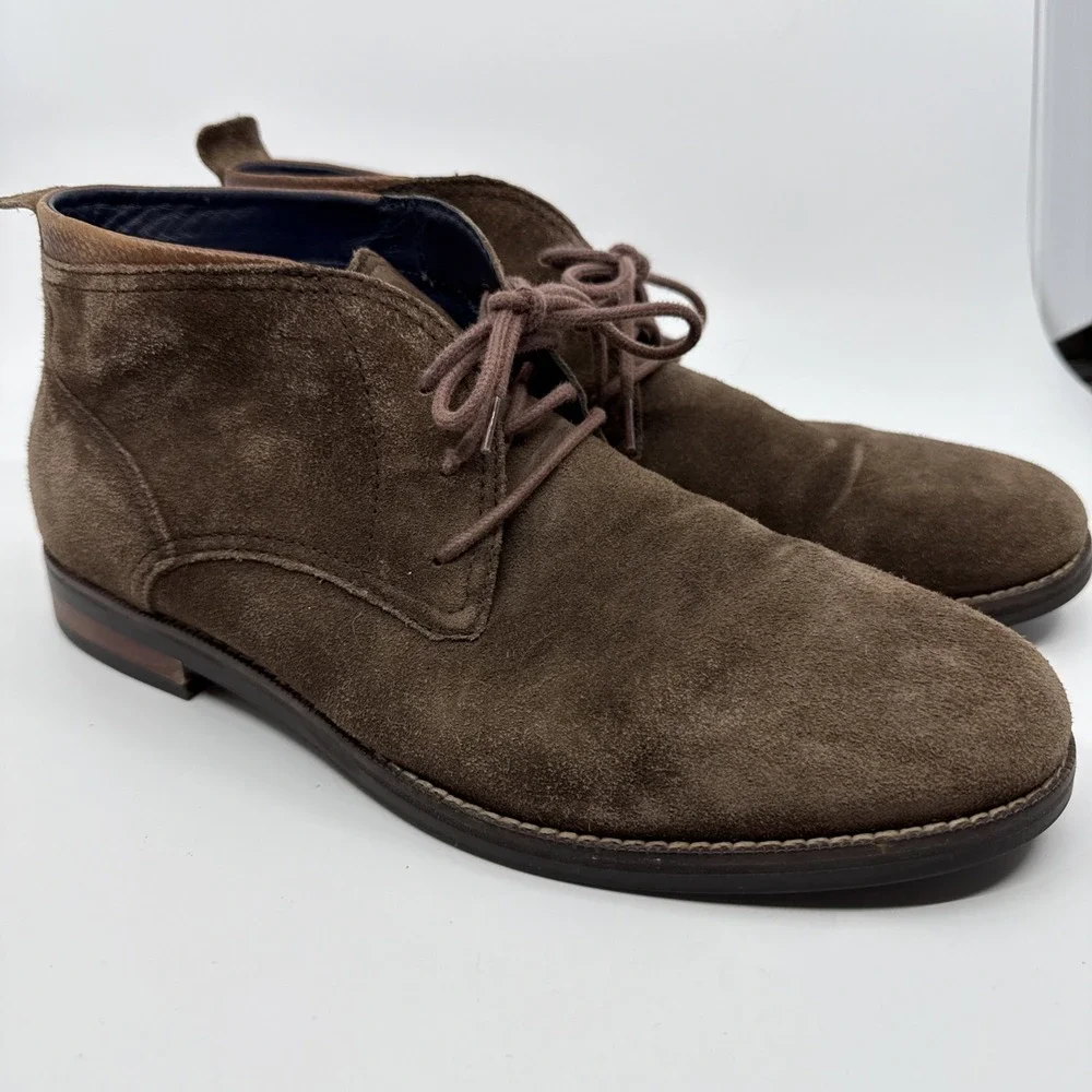Cole Haan Chukka Ankle‎ Boots Suede Men's 12M Brown C26393 Boho Streetwear